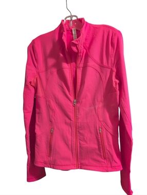 Lululemon Define Jacket Women’s Size 10 Pink Full Zip Luon Yoga Running